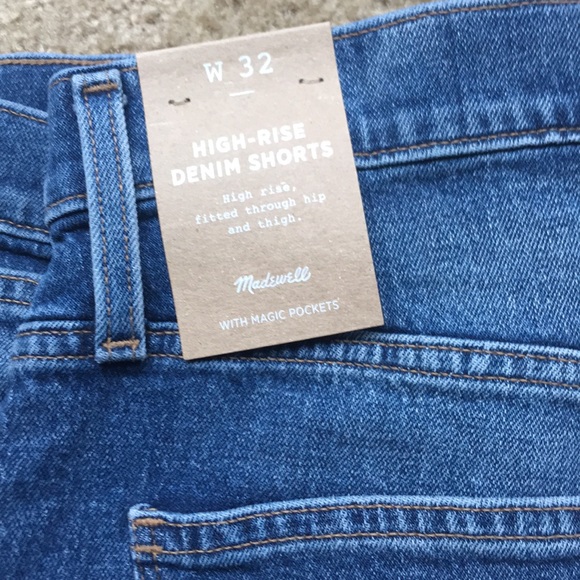 NWT Madewell High-Rise Denim Shorts - Picture 2 of 5